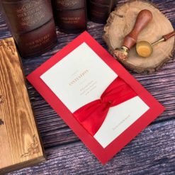 唯思美CW2021 .韓式喜帖.雷雕喜帖.雕花鏤空婚卡.紅色婚卡.經典文青婚卡.緞帶.蝴蝶結.喜帖推薦-05