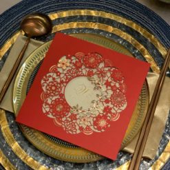 韓式喜帖HA2722.韓式喜帖HA5522 .印刷喜帖LHA5522 .韓式風格喜帖.雷射雕花.鏤空婚卡設計.進口喜帖.紅色.燙金喜帖-002