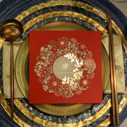 韓式喜帖HA2722. 韓式喜帖HA5522 .印刷喜帖LHA5522 .韓式風格喜帖.雷射雕花.鏤空婚卡設計.進口喜帖.紅色.燙金喜帖-003
