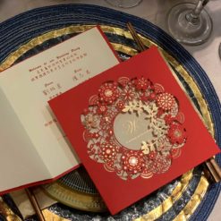 韓式喜帖HA2722. 唯思美CW5522 .韓式風格喜帖.雷射雕花.鏤空婚卡設計.進口喜帖.紅色.燙金喜帖-04