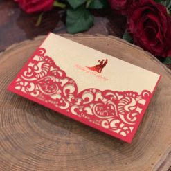 韓風燙金喜帖HA2500(R) - 韓式喜帖 - 喜帖推薦 - 西式婚卡 - 雷雕鏤空喜帖 - 雕花喜帖 - 02