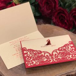 韓風燙金喜帖HA2500(R) - 韓式喜帖 - 喜帖推薦 - 西式婚卡 - 雷雕鏤空喜帖 - 雕花喜帖 - 05