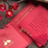 中式燙金喜帖HA320 .方形長輩帖.紅色結婚喜帖.中國風流蘇婚卡.中式喜帖-002
