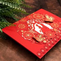 韓風燙金喜帖HA6009.印刷喜帖L6009.影像照片喜帖P6009.韓式喜帖.雷雕喜帖.雕花鏤空婚卡.西式喜帖.紅色喜帖.喜帖.婚卡-03