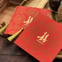 中式燙金喜帖HA2752 - 方形喜帖 - 長輩帖 - 紅色喜帖 - 流蘇喜帖 - 喜帖推薦 - 中國風喜帖 - 02