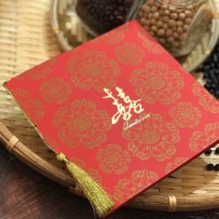 中式燙金喜帖HA2752 - 方形喜帖 - 長輩帖 - 紅色喜帖 - 流蘇喜帖 - 喜帖推薦 - 中國風喜帖 - 03