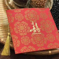 中式燙金喜帖HA2752 - 方形喜帖 - 長輩帖 - 紅色喜帖 - 流蘇喜帖 - 喜帖推薦 - 中國風喜帖 - 07