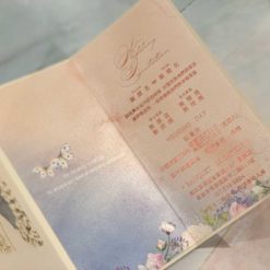 唯思美HA6073 .韓式喜帖.雷雕喜帖.雕花鏤空婚卡.粉紅色夢幻婚卡.經典婚卡.公主王子城堡.直式.喜帖推薦-10