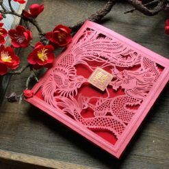 中式燙金喜帖HA3001 .中式照片喜帖PHA3001 . 長輩帖.中國風.喜帖推薦.雕花喜帖.002