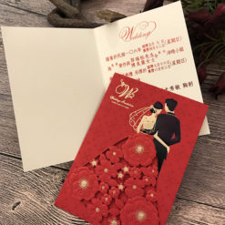 韓風燙金喜帖HA6025 .韓式喜帖.雷雕喜帖.雕花鏤空婚卡.西式喜帖.紅色喜帖.喜帖推薦-03