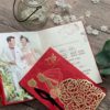 相片喜帖P501.韓風紙雕花喜帖.紅色西婚卡.手工燙金喜帖.雷射鏤空.立體浮雕婚卡.影像婚紗囍帖.喜帖.照片喜帖-01