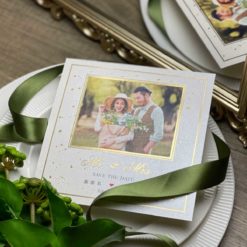 照片明信片喜帖V09 .鄉村風喜帖.小清新喜帖.影像喜帖.喜帖燙金.綠色喜帖.喜帖材質.美式喜帖.西式喜帖.相片喜帖.喜帖款式.喜帖.婚卡.喜帖設計.-004