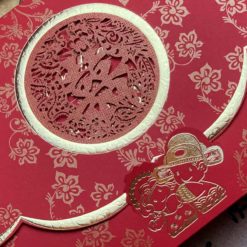 中式燙金喜帖HA2558 . 印刷喜帖LHA2558 . 影像照片喜帖PHA2558.中式中國風格婚卡.雷雕紙雕花鏤空喜卡.鏤空喜帖.紅色喜帖.喜帖推薦.韓風喜帖-003