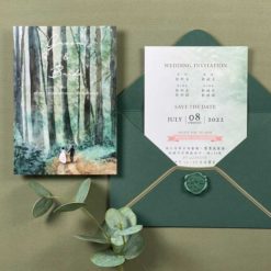 套裝喜帖SV21 .鄉村風喜帖.小清新喜帖.影像喜帖.喜帖燙金.綠色喜帖.喜帖材質.美式喜帖.西式喜帖.相片喜帖.喜帖款式.喜帖.婚卡.喜帖設計.-04