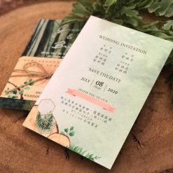 套裝喜帖SV21 .鄉村風喜帖.小清新喜帖.影像喜帖.喜帖燙金.綠色喜帖.喜帖材質.美式喜帖.西式喜帖.相片喜帖.喜帖款式.喜帖.婚卡.喜帖設計.-002