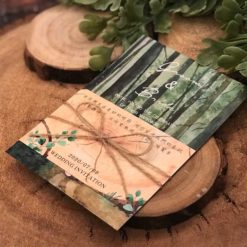 手感明信片喜帖V21 - 小清新喜帖 - 鄉村風喜帖 - 腰風喜帖 - 麻繩喜帖 - 綠色喜帖 - 照片影像喜帖 - 喜帖推薦 - 004