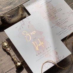 手繪明信片喜帖V23 .美式喜帖.鄉村喜帖.文青喜帖.渲染水彩喜帖.簡單喜帖.喜帖.婚卡.喜帖設計.喜帖款式-002