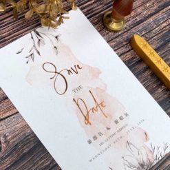 手繪明信片喜帖V23 .美式喜帖.鄉村喜帖.文青喜帖.渲染水彩喜帖.簡單喜帖.喜帖.婚卡.喜帖設計.喜帖款式-02