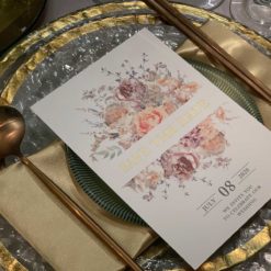 手繪明信片喜帖V25 .鄉村風喜帖.小清新喜帖.影像喜帖.喜帖燙金.莫蘭迪喜帖.喜帖材質.美式喜帖.西式喜帖.相片喜帖.喜帖款式.喜帖.婚卡.喜帖設計.套裝喜帖-004