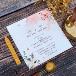 手繪明信片喜帖V26 .鄉村風喜帖.小清新喜帖.影像喜帖.喜帖燙金.粉色喜帖.喜帖材質.美式喜帖.西式喜帖.相片喜帖.喜帖款式.喜帖.婚卡.喜帖設計.-04