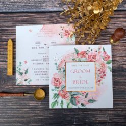 手繪明信片喜帖V26 .鄉村風喜帖.小清新喜帖.影像喜帖.喜帖燙金.粉色喜帖.喜帖材質.美式喜帖.西式喜帖.相片喜帖.喜帖款式.喜帖.婚卡.喜帖設計.-05