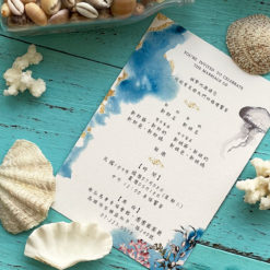 美式明信片喜帖V28 .美式喜帖.海洋風婚卡.藍色喜帖.渲染水彩喜帖.簡單喜帖.喜帖.婚卡.喜帖設計.喜帖款式-06