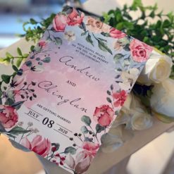 手繪明信片喜帖V29 .水彩風喜帖.厚卡喜帖.美式喜帖.美式婚卡.西式喜帖.喜帖.婚卡.單卡喜帖.喜帖設計.喜帖款式.插畫喜帖.粉藍粉粉.晚霞喜帖.玫瑰花喜帖.花卉喜帖-02