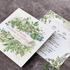 手繪明信片喜帖V41 .水彩風喜帖.厚卡喜帖.美式喜帖.美式婚卡.西式喜帖.喜帖.婚卡.單卡喜帖.喜帖設計.喜帖款式.插畫喜帖-02