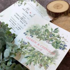 手繪明信片喜帖V41 .水彩風喜帖.厚卡喜帖.美式喜帖.美式婚卡.西式喜帖.喜帖.婚卡.單卡喜帖.喜帖設計.喜帖款式.插畫喜帖-04