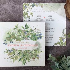手繪明信片喜帖V41 .水彩風喜帖.厚卡喜帖.美式喜帖.美式婚卡.西式喜帖.喜帖.婚卡.單卡喜帖.喜帖設計.喜帖款式.插畫喜帖-05