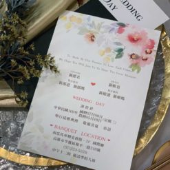 手繪明信片喜帖V52 .水彩風喜帖.明信片婚卡.厚卡喜帖.單卡喜帖.美式喜帖.西式喜帖.西式婚卡.喜帖.婚卡.喜帖設計.喜帖款式-02