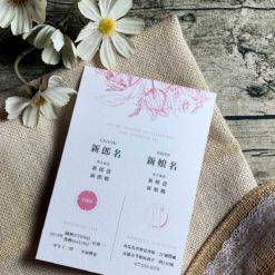 手感明信片喜帖V43 .水彩.厚卡喜帖.花卉喜帖.藍色喜帖.小清新.文青喜帖.鄉村風.簡約喜帖.喜帖.婚卡.喜帖設計-02