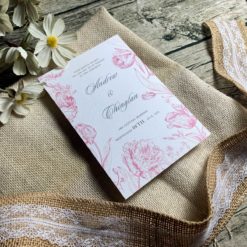 手感明信片喜帖V43 .水彩.厚卡喜帖.花卉喜帖.藍色喜帖.小清新.文青喜帖.鄉村風.簡約喜帖.喜帖.婚卡.喜帖設計-03