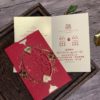 印刷喜帖LHA2555 . 中國風.玫瑰花婚卡.平價傳統喜帖.紅色.三折式.長輩帖喜卡-01