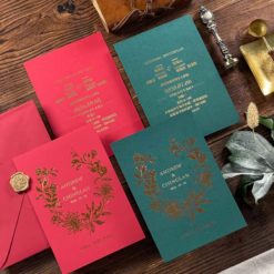 美式簡約婚卡R08 .明信片喜帖.文青鄉村風.燙金喜帖.單卡婚禮邀請卡.喜帖.婚卡.喜帖設計.喜帖款式-02