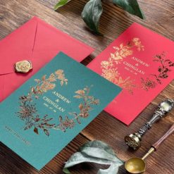 美式簡約婚卡R08 .明信片喜帖.文青鄉村風.燙金喜帖.單卡婚禮邀請卡.喜帖.婚卡.喜帖設計.喜帖款式-06