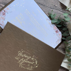 褐色美式書約 .婚書約夾 .燙金書約.結婚證書夾..鄉村風.橫式-03