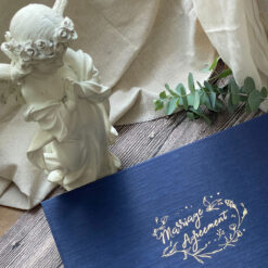 藍色美式書約 .婚書約夾 .燙金書約.結婚證書夾.綠色.鄉村風.橫式-01