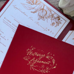 紅色直式美式書約 .婚書約夾 .燙金書約.結婚證書夾..鄉村風.橫式.喜帖.喜帖設計.婚卡-02