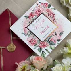 手繪明信片喜帖V26 .鄉村風喜帖.小清新喜帖.影像喜帖.喜帖燙金.粉色喜帖.喜帖材質.美式喜帖.西式喜帖.相片喜帖.喜帖款式.喜帖.婚卡.喜帖設計.-003