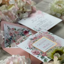 手繪明信片喜帖V26 .鄉村風喜帖.小清新喜帖.影像喜帖.喜帖燙金.粉色喜帖.喜帖材質.美式喜帖.西式喜帖.相片喜帖.喜帖款式.喜帖.婚卡.喜帖設計.美式喜帖婚卡.-004