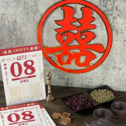 日曆好日子喜帖V11 .明信片婚卡.中式婚禮邀請卡.台式趣味囍卡-07
