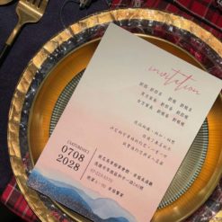 美式明信片婚卡V39 .水彩渲染風.厚卡喜帖.西式婚禮邀請卡-02