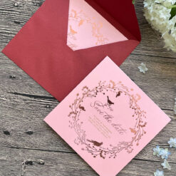 粉色喜鵲喜帖.美式鄉村風喜帖.西式喜帖.文青喜卡. 西式喜帖.美式婚卡.喜帖推薦.燙金喜帖.方形喜帖.文青喜帖.小清新.粉色喜帖-04